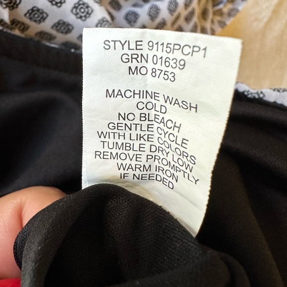 🖤Sara Michelle Petite White Black Polka dot blouse Petite Small - Picture 5 of 7